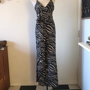 2/$40⚡️NWT Jumpsuit Zebra Spaghetti Strap